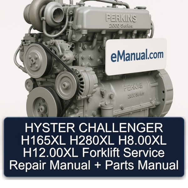 HYSTER CHALLENGER H165XL H280XL H8.00XL H12.00XL Forklift Service Repair Manual + Parts Manual