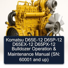 Komatsu D65E-12 D65P-12 D65EX-12 D65PX-12 Bulldozer Operation & Maintenance Manual (SN: 60001 and up)
