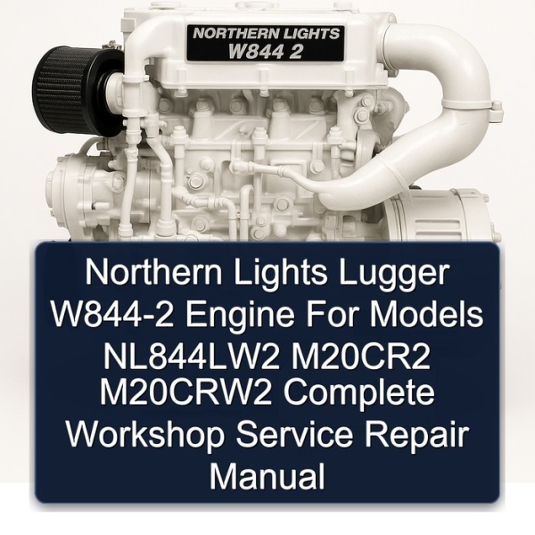 Northern Lights Lugger W844-2 Engine For Models NL844LW2 M20CR2 M20CRW2 Complete Workshop Service Repair Manual