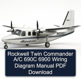 Rockwell Twin Commander A/C 690C 6900 Wiring Diagram Manual PDF Download
