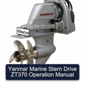 Yanmar Marine Stern Drive ZT370 Operation Manual