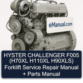 HYSTER CHALLENGER F005 (H70XL H110XL H90XLS) Forklift Service Repair Manual + Parts Manual