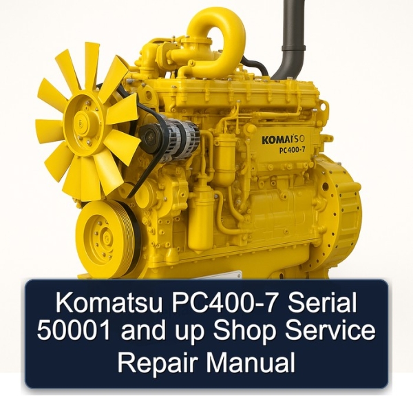 Komatsu PC400-7 Serial 50001 and up Shop Service Repair Manual