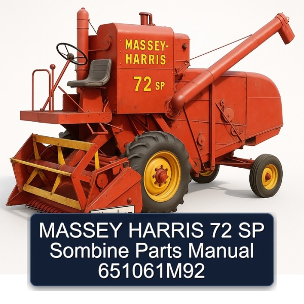 MASSEY HARRIS 72 SP Sombine Parts Manual 651061M92