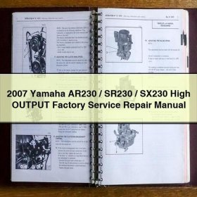 2007 Yamaha AR230/SR230/SX230 High OUTPUT Factory Service Repair Manual