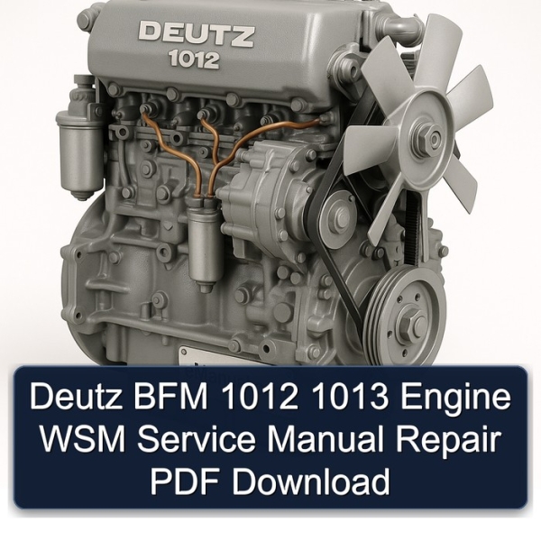 Deutz BFM 1012 1013 Engine WSM Service Manual Repair PDF Download