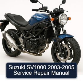 Suzuki SV1000 2003-2005 Service Repair Manual
