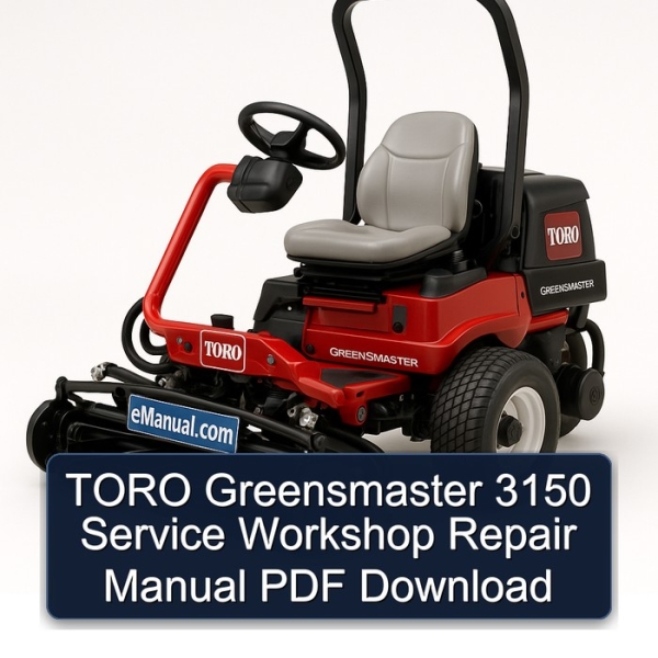 TORO Greensmaster 3150 Service Workshop Repair Manual PDF Download
