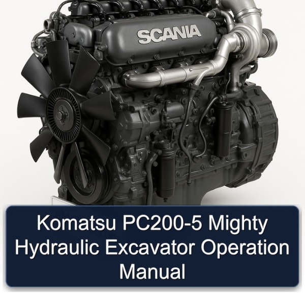 Komatsu PC200-5 Mighty Hydraulic Excavator Operation Manual