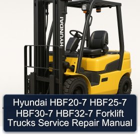 Hyundai HBF20-7 HBF25-7 HBF30-7 HBF32-7 Forklift Trucks Service Repair Manual