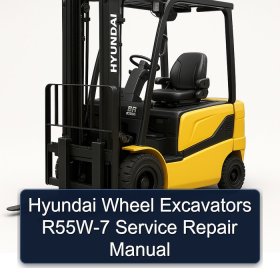 Hyundai Wheel Excavators R55W-7 Service Repair Manual