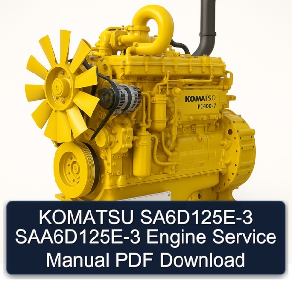 KOMATSU SA6D125E-3 SAA6D125E-3 Engine Service Manual PDF Download