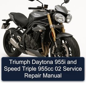 Triumph Daytona 955i and Speed Triple 955cc 02 Service Repair Manual