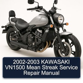 2002-2003 KAWASAKI VN1500 Mean Streak Service Repair Manual