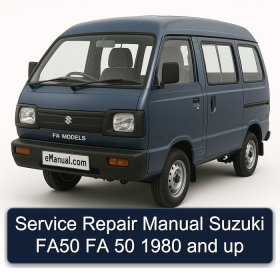 Service Repair Manual Suzuki FA50 FA 50 1980 and up