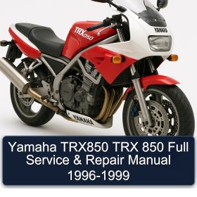 Yamaha TRX850 TRX 850 Full Service & Repair Manual 1996-1999