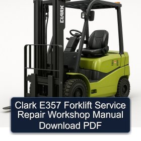 Clark E357 Forklift Service Repair Workshop Manual Download PDF