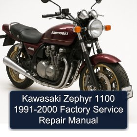 Kawasaki Zephyr 1100 1991-2000 Factory Service Repair Manual