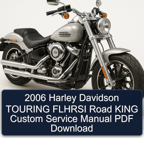 2006 Harley Davidson TOURING FLHRSI Road KING Custom Service Manual PDF Download