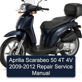 Aprilia Scarabeo 50 4T 4V 2009-2012 Repair Service Manual