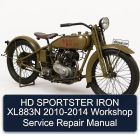 HD SPORTSTER IRON XL883N 2010-2014 Workshop Service Repair Manual