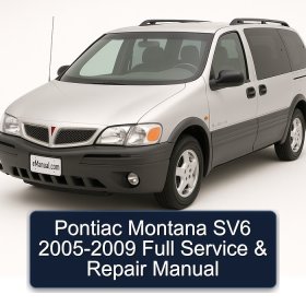 Pontiac Montana SV6 2005-2009 Full Manual de servicio y reparación