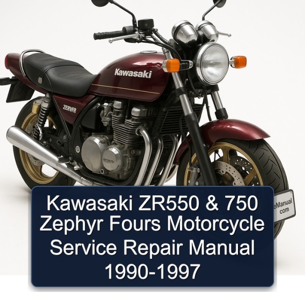 Kawasaki ZR550 & 750 Zephyr Fours Motorcycle Service Repair Manual 1990-1997