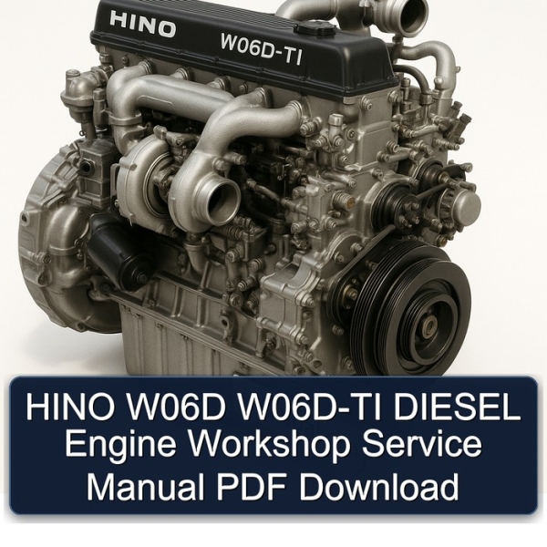 HINO W06D W06D-TI DIESEL Engine Workshop Service Manual PDF Download