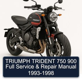 TRIUMPH TRIDENT 750 900 Full Service & Repair Manual 1993-1998