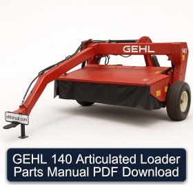 GEHL 140 Articulated Loader Parts Manual PDF Download