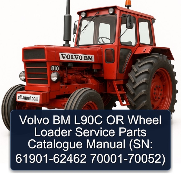 Volvo BM L90C OR Wheel Loader Service Parts Catalogue Manual (SN: 61901-62462 70001-70052)