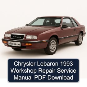Chrysler Lebaron 1993 Workshop Repair Service Manual PDF Download