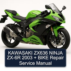 KAWASAKI ZX636 NINJA ZX-6R 2003 + BIKE Repair Service Manual