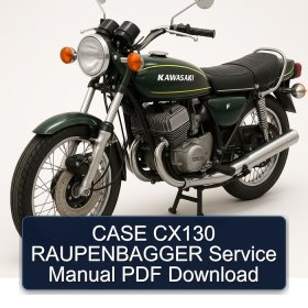 CASE CX130 RAUPENBAGGER Service Manual PDF Download