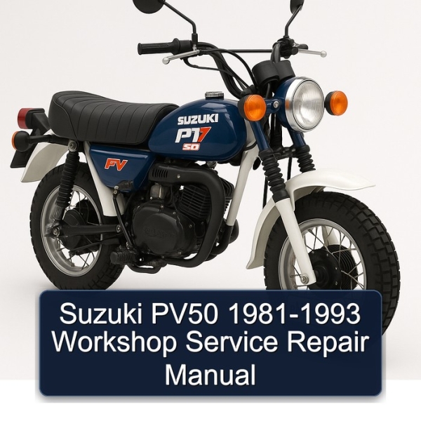 Suzuki PV50 1981-1993 Workshop Service Repair Manual