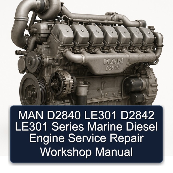 MAN D2840 LE301 D2842 LE301 Series Marine Diesel Engine Service Repair Workshop Manual