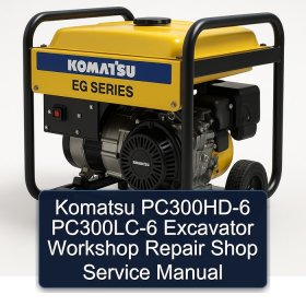 Komatsu PC300HD-6 PC300LC-6 Excavator Workshop Repair Shop Service Manual