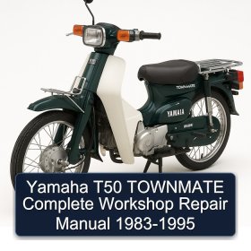 Yamaha T50 TOWNMATE Complete Workshop Repair Manual 1983-1995