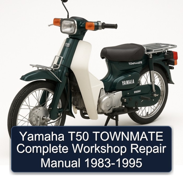 Yamaha T50 TOWNMATE Complete Workshop Repair Manual 1983-1995