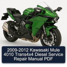 2009-2012 Kawasaki Mule 4010 Trans4x4 Diesel Service Repair Manual PDF