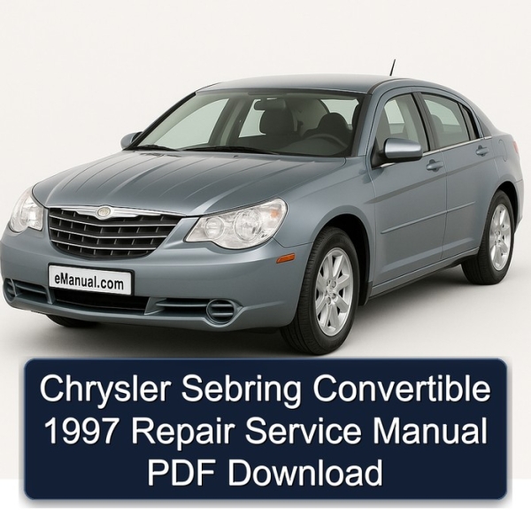 Chrysler Sebring Convertible 1997 Repair Service Manual PDF Download