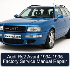 Audi Rs2 Avant 1994-1995 Factory Service Manual Repair