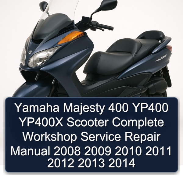 Yamaha Majesty 400 YP400 YP400X Scooter Complete Workshop Service Repair Manual 2008 2009 2010 2011 2012 2013 2014