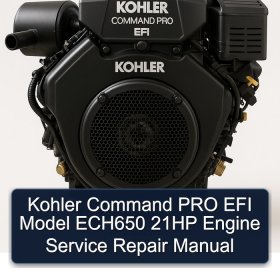 Kohler Command PRO EFI Model ECH650 21HP Engine Service Repair Manual