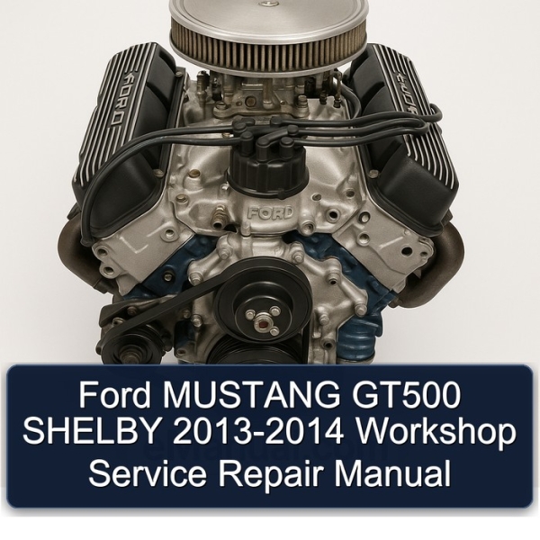 Ford MUSTANG GT500 SHELBY 2013-2014 Workshop Service Repair Manual
