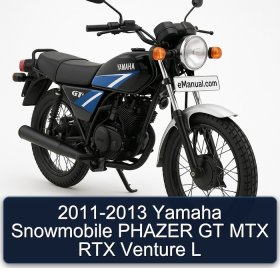 2011-2013 Yamaha Snowmobile PHAZER GT MTX RTX Venture L