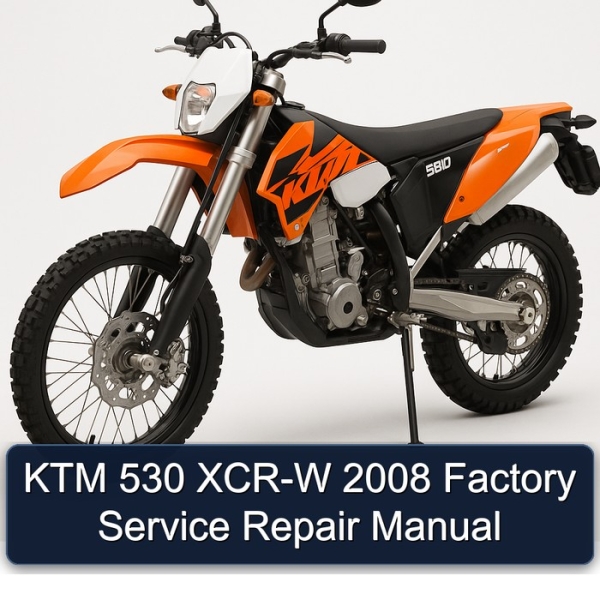 KTM 530 XCR-W 2008 Factory Service Repair Manual