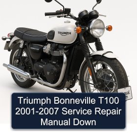Triumph Bonneville T100 2001-2007 Service Repair Manual Down
