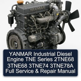 YANMAR Industrial Diesel Engine TNE Series 2TNE68 3TNE68 3TNE74 3TNE78A Full Service & Repair Manual