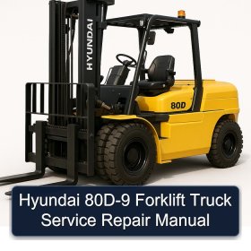 Hyundai 80D-9 Forklift Truck Service Repair Manual